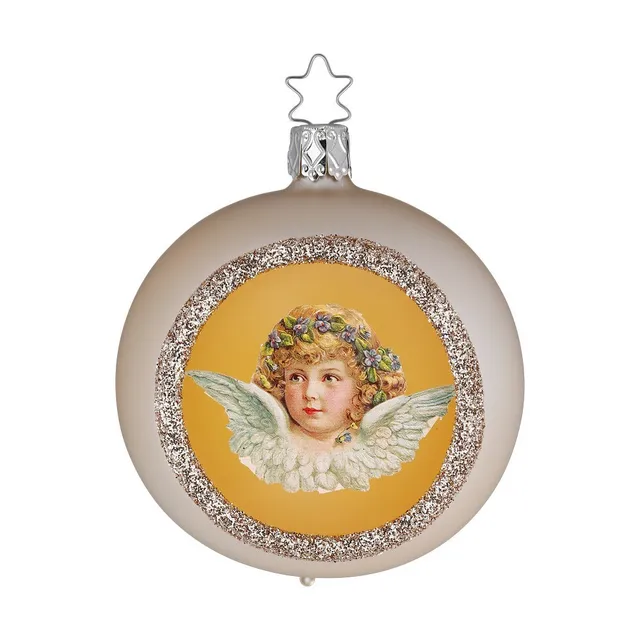 inge-glas-himmlisches-fest-8-cm-christbaumkugel-glas-creme-beige image 1