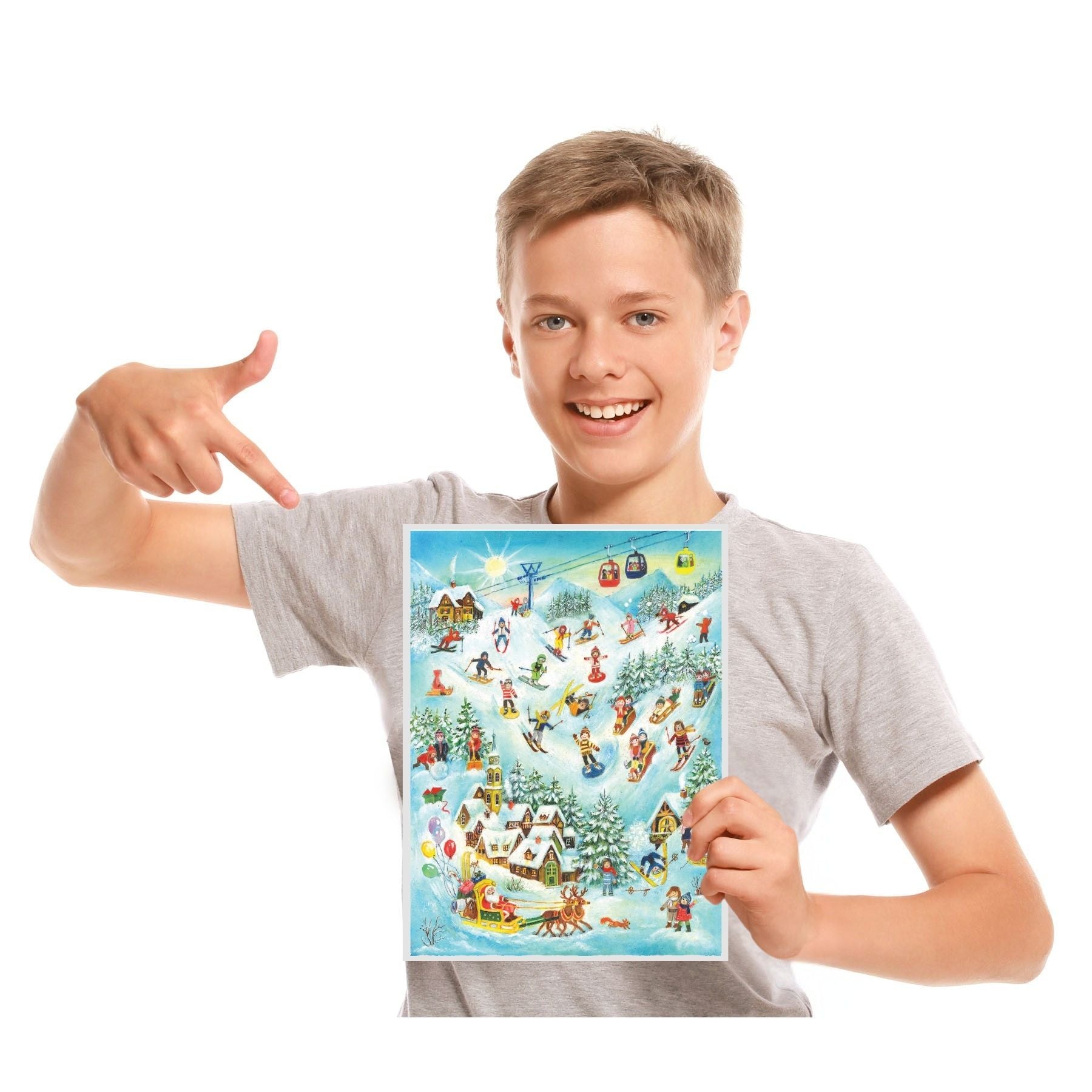 sellmer-verlag-adventskalender-ski-spa-papier-gro-format-mit-glimmer image 4