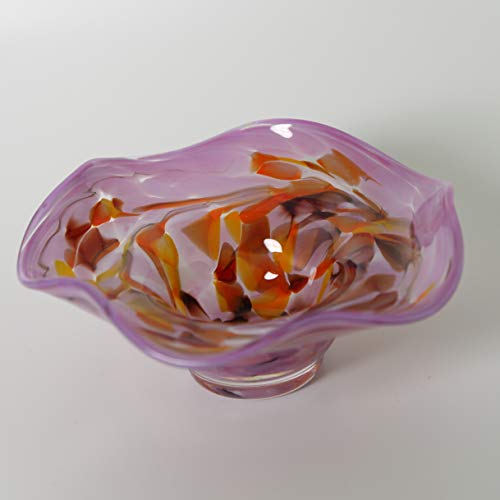 lauschaer-glas-kerzenhalter-schale-flieder-13-cm-h-5-cm-mundgeblasen-handgeformt image 5
