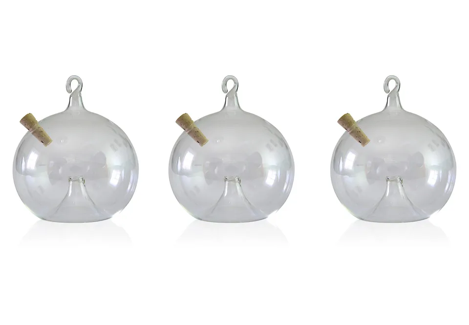 lauschaer-glas-fliegenfallen-zum-h-ngen-8cm-3-st-ck-klarglas-mundgeblasen image 1