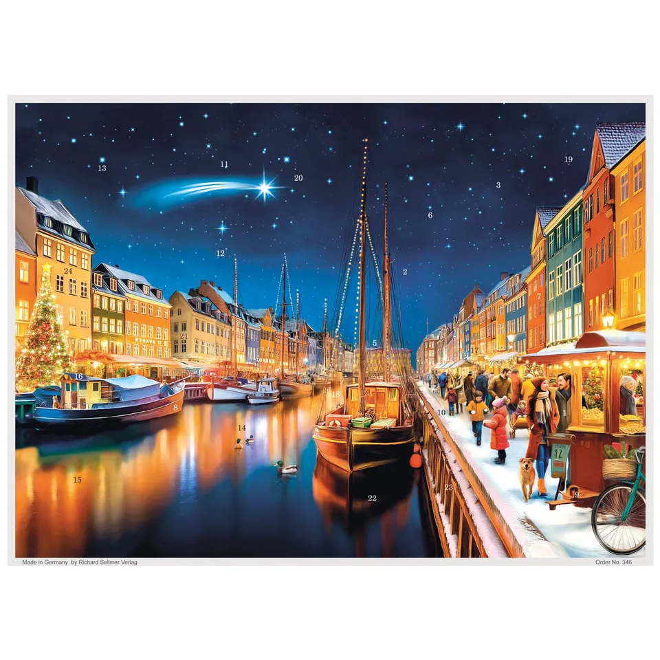 sellmer-verlag-adventskalender-kopenhagen-nyhavn-a3 image 1