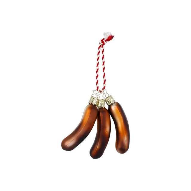 inge-glas-drei-bratw-rste-christbaumanh-nger-aus-glas-8-cm image 1