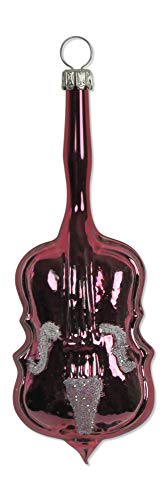 lauschaer-glas-christbaumschmuck-bassgeige-burgund-mundgeblasen image 7