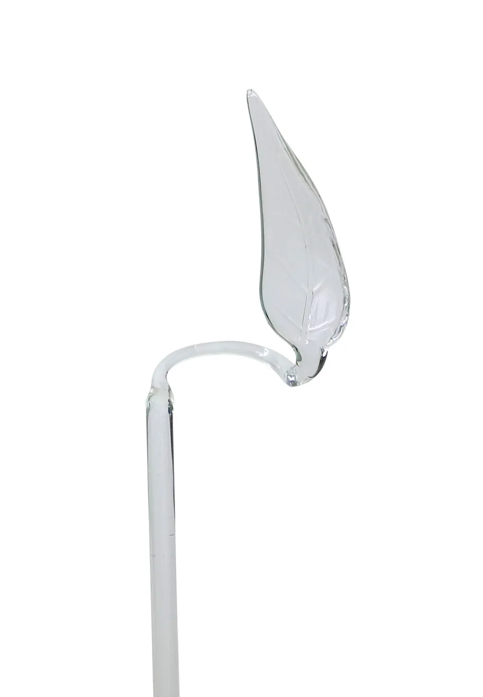 lauschaer-glas-orchideenstab-blumenstab-blatt-kristall-3-x-39-cm image 1
