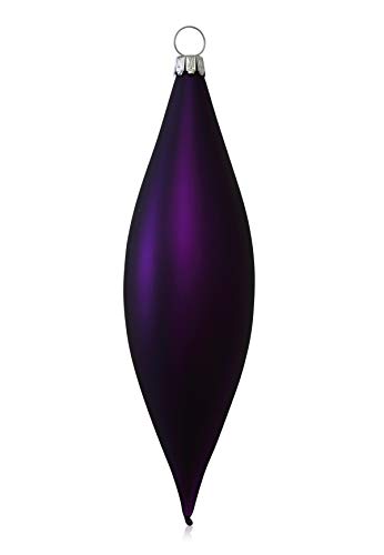 lauschaer-glas-christbaumschmuck-oliven-lila-matt-4-st-ck-mundgeblasen image 7