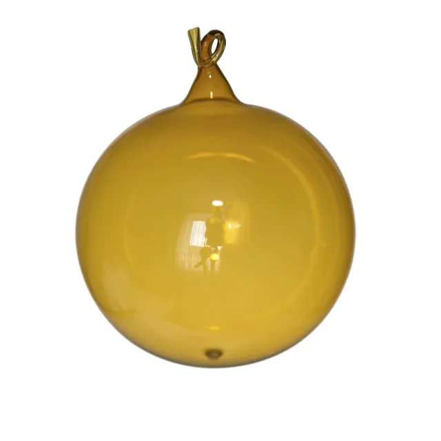 lauschaer-glas-christbaumkugeln-gold-klarglas-mit-glas-se-4-st-ck-7-cm-mundgebla image 1