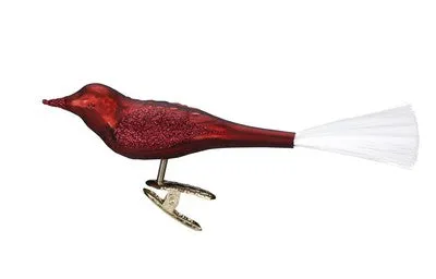 inge-glas-vogel-bordeaux-matt-glasfigur-10-cm image 1