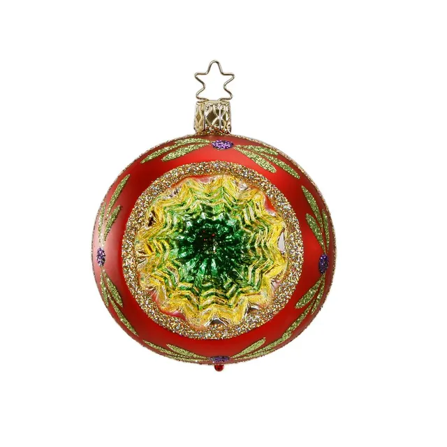 inge-glas-funkelnder-reflex-glaskugel-rot-8-cm image 1