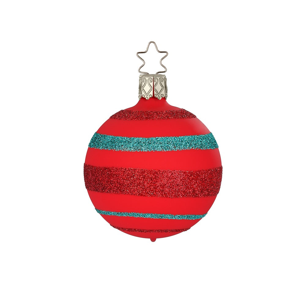 inge-glas-streifenfreude-christbaumkugel-glas-rot-6-cm image 1