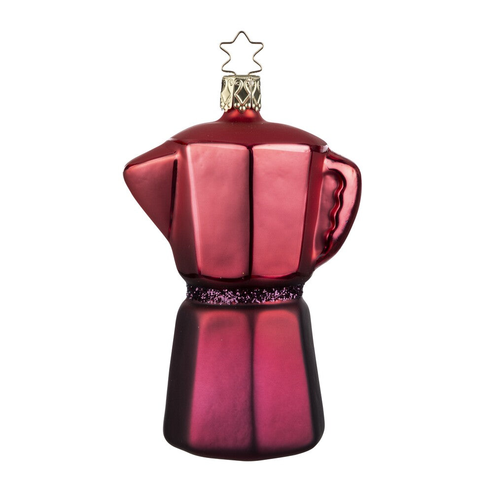 inge-glas-espressokanne-christbaumschmuck-glas-rosa-10-5-cm image 1