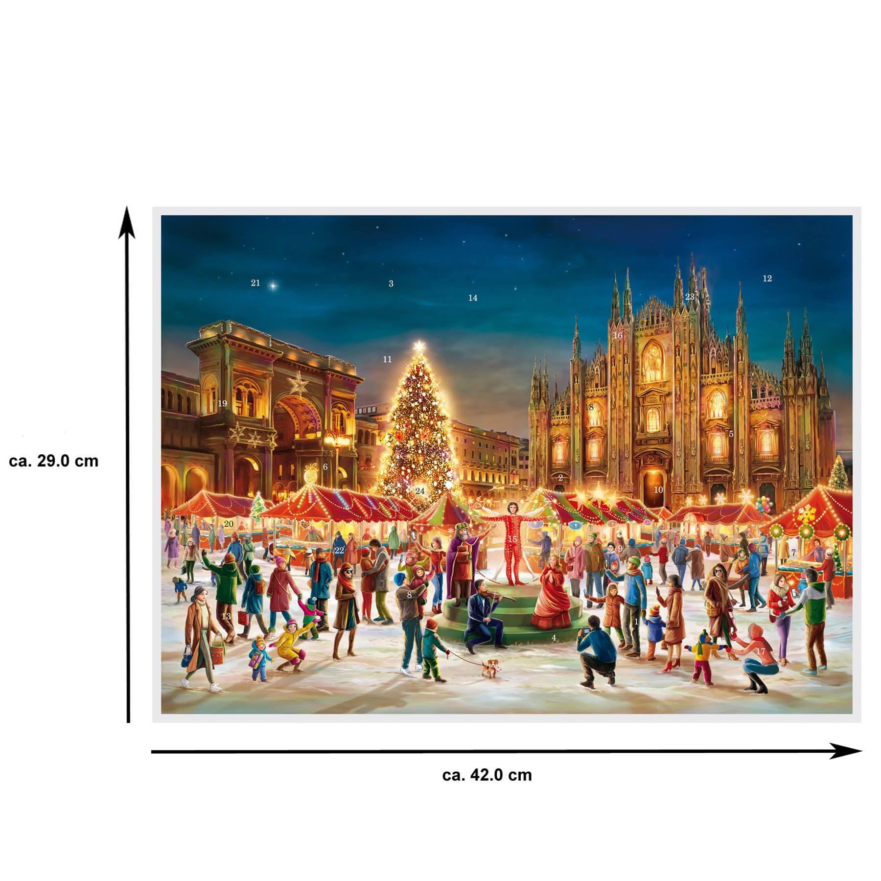 sellmer-verlag-adventskalender-mailand-dom-papier-adventskalender-a3-querformat image 3