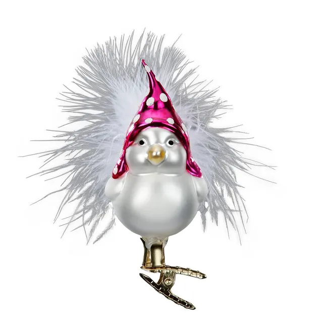 inge-glas-s-es-gefieder-vogel-8-5-cm-wei-glasfigur image 1
