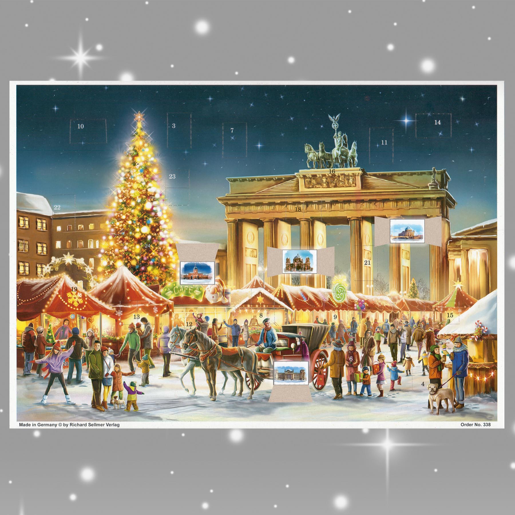 sellmer-verlag-adventskalender-berlin-brandenburger-tor-a3-querformat-mit-glimme image 2