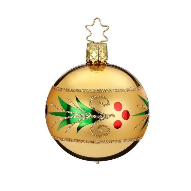 inge-glas-stechpalme-christbaumkugel-inkagold-6-cm image 1