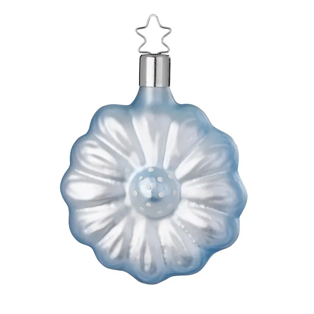 inge-glas-gerbera-christbaumkugel-glas-eisblau-8-cm image 1