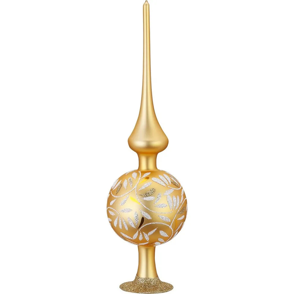 inge-glas-freudentanz-christbaumspitze-inkagold-matt-25-cm image 1