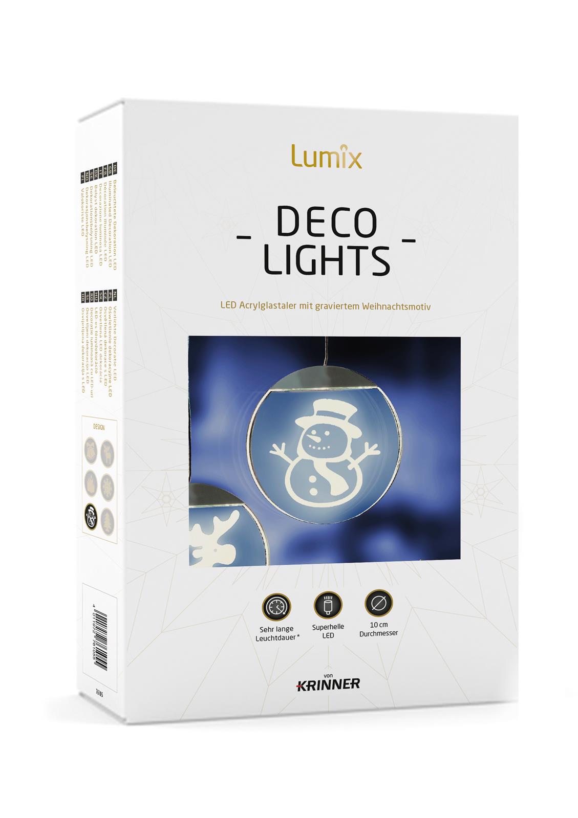 krinner-lumix-deco-light-schneemann-led-lichttaler image 2