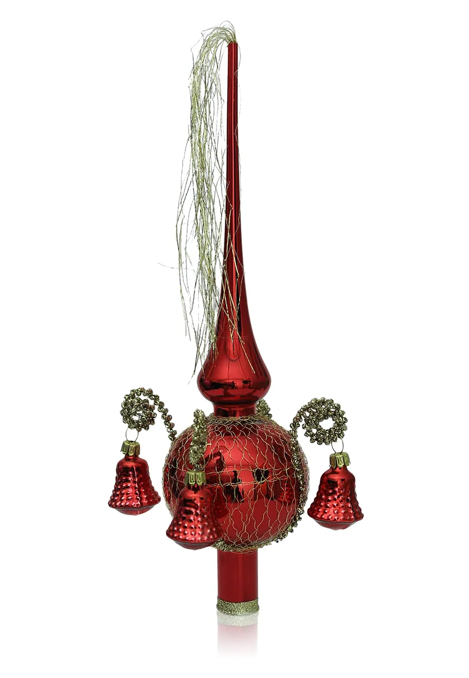 lauschaer-glas-weihnachtsbaumspitze-rot-glanz-mit-formgl-ckchen-l-28-cm image 1