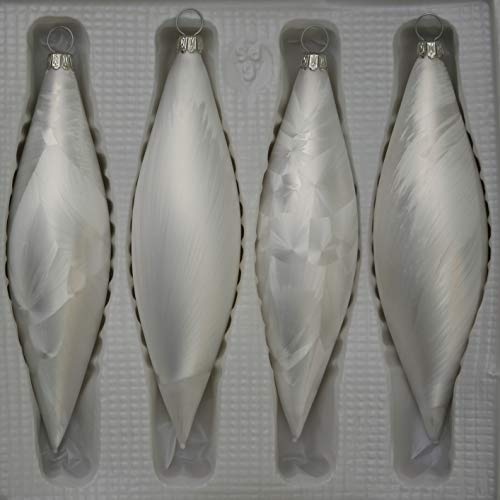 lauschaer-glas-christbaumschmuck-oliven-eislack-wei-4-st-ck-mundgeblasener-weihn image 8