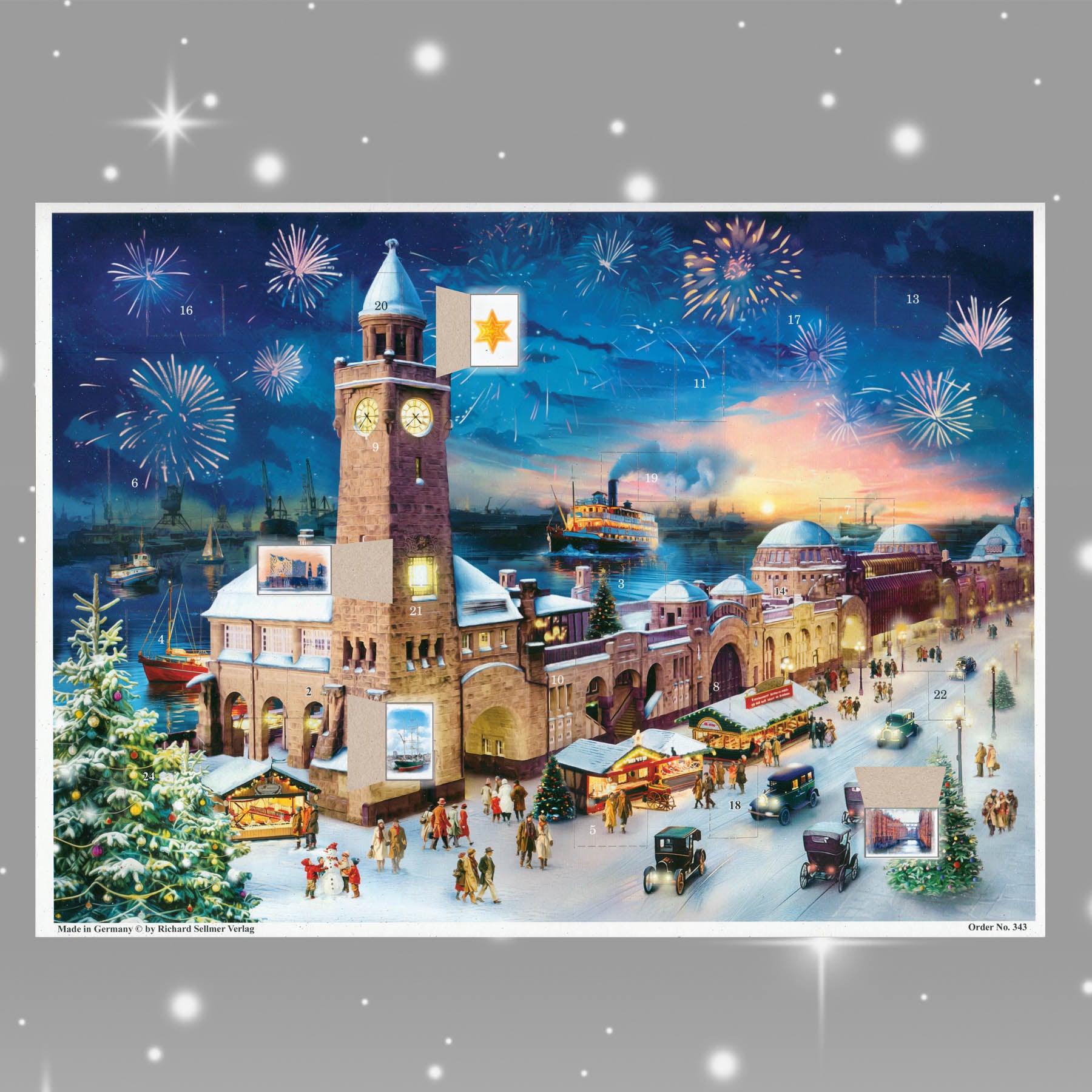 sellmer-verlag-adventskalender-hamburg-landungsbr-cken-a3-historisch image 2