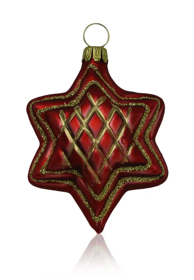 lauschaer-glas-christbaumschmuck-sterne-rot-4-st-ck image 1