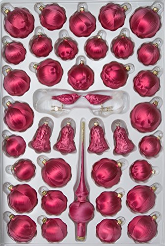 lauschaer-glas-christbaumschmuck-sortiment-formglocken-eislack-beere-39-teile image 2