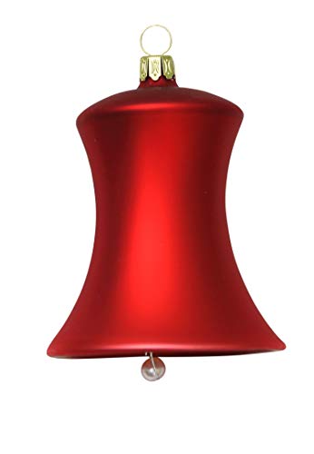 lauschaer-glas-christbaumschmuck-glocken-gro-rot-matt-2-st-ck-d-7-cm image 7