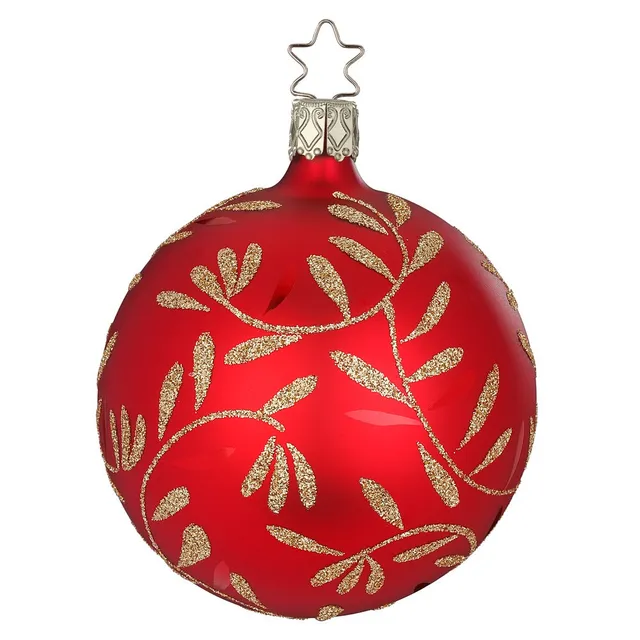 inge-glas-freudentanz-christbaumkugel-10-cm-rot image 1