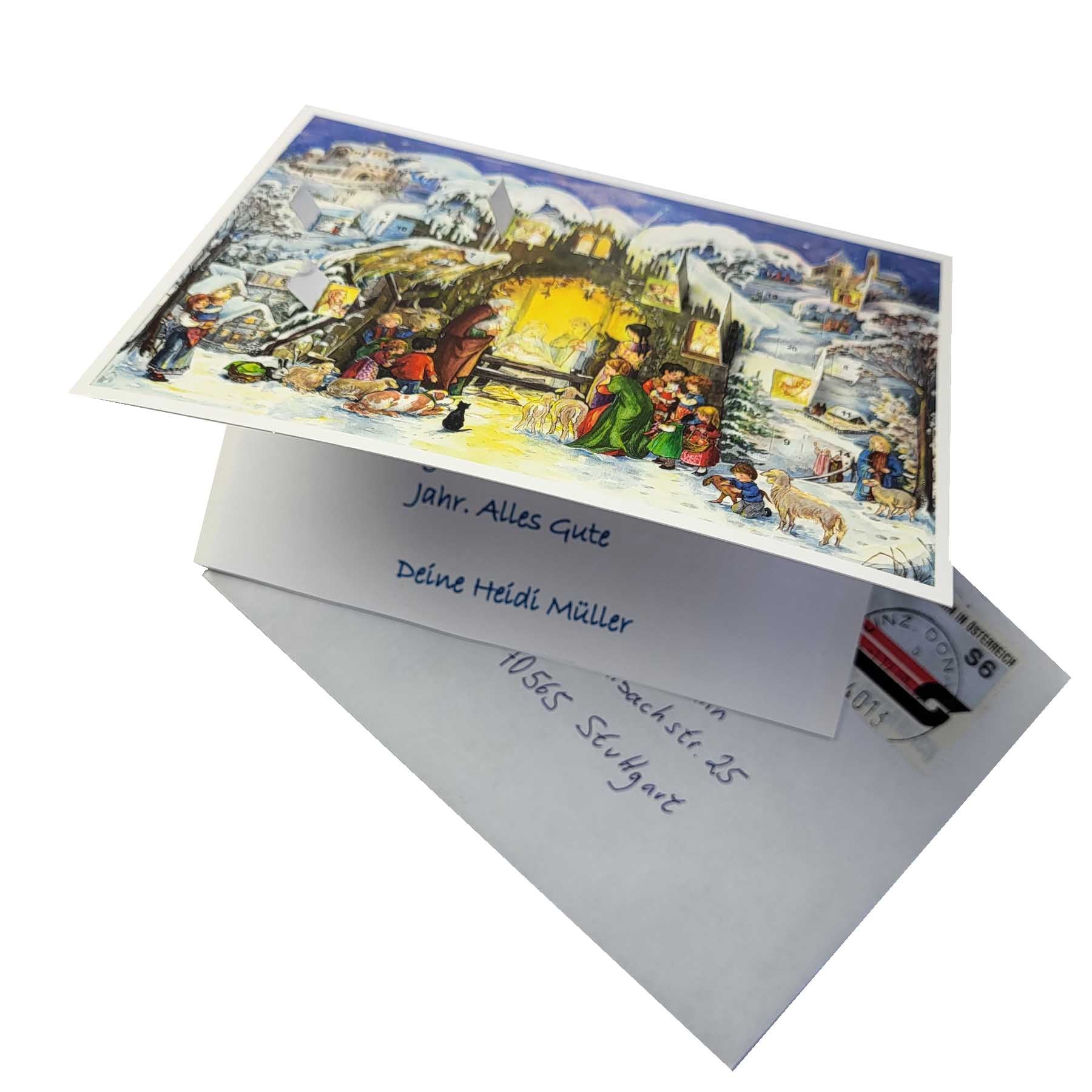 sellmer-verlag-postkarten-adventskalender-jesus-ist-geboren-a5 image 2