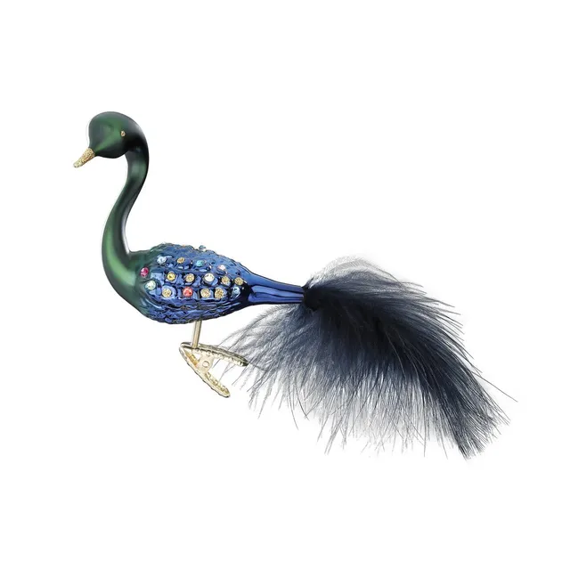 inge-glas-funkelnder-pfau-glasfigur-baumschmuck-9-cm image 1