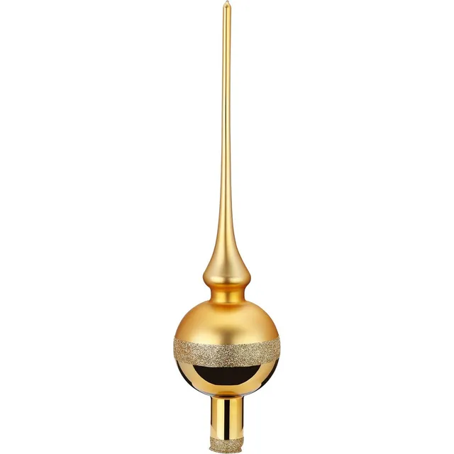 inge-glas-horizont-christbaumspitze-7x30-cm-gold-finial image 1