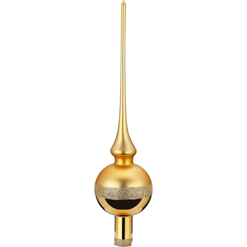 inge-glas-horizont-christbaumspitze-7x30-cm-gold-finial image 1