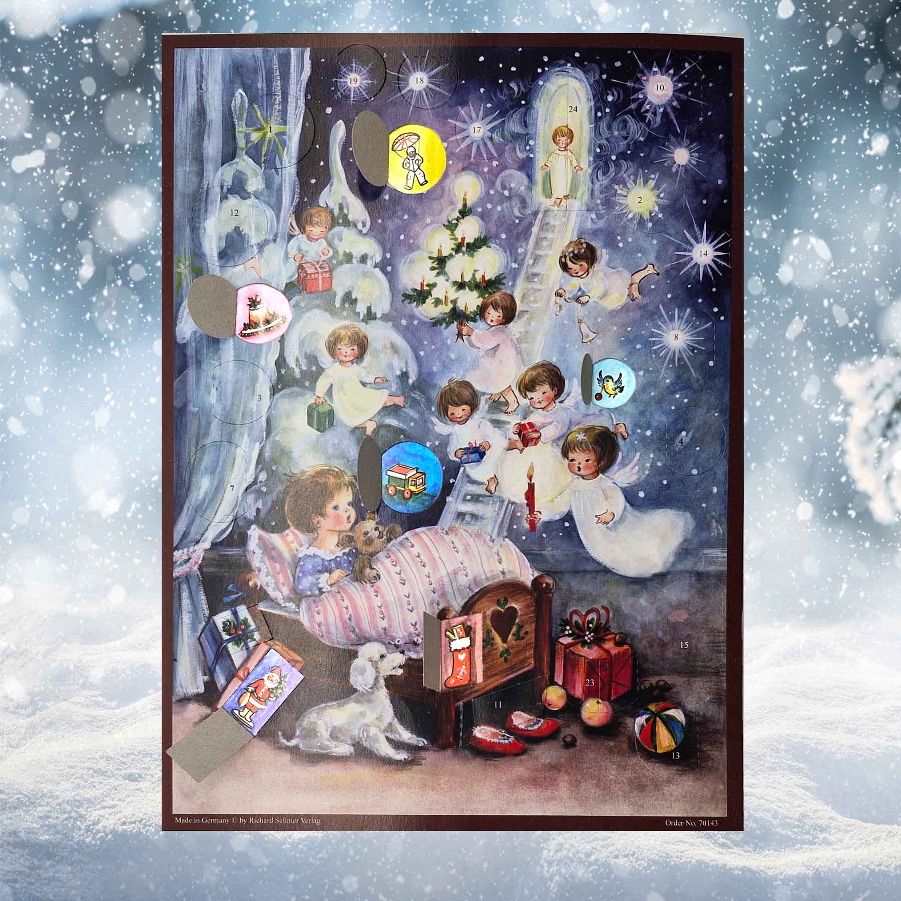 sellmer-verlag-adventskalender-engelstraum-gro-format-mit-glimmer image 2