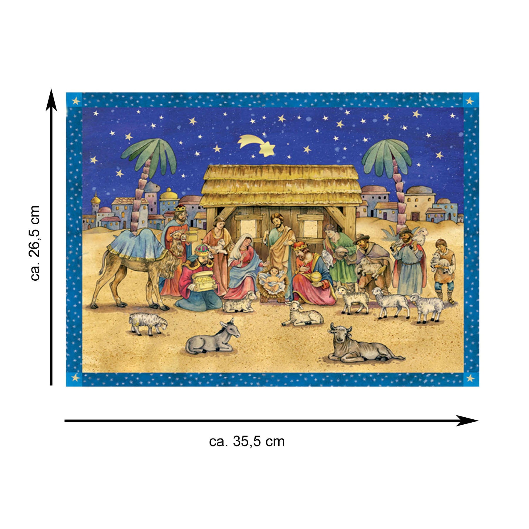 sellmer-verlag-adventskalender-besuch-an-der-krippe-papier-adventskalender-gro-f image 4