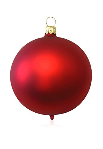 lauschaer-glas-christbaumkugeln-rot-matt-4-st-ck-d-10-cm image 7