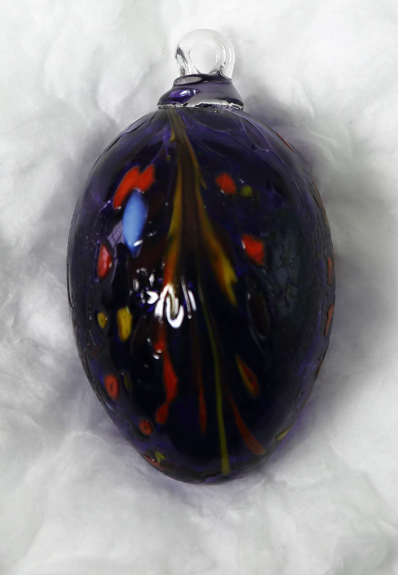 lauschaer-glas-osterei-mit-granulat-dunkelblau-d-8-cm-l-11-cm image 4