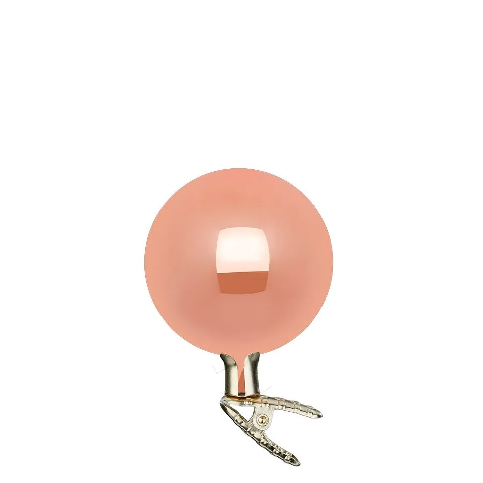 inge-glas-kugeln-auf-clip-christbaumschmuck-10-cm-apricot-opal image 1