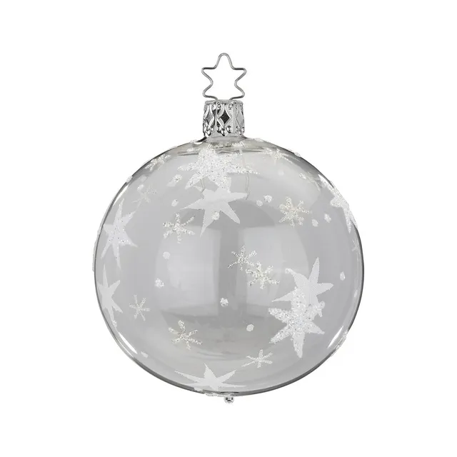 inge-glas-sternenhimmel-christbaumkugel-glas-klar-8-cm image 1