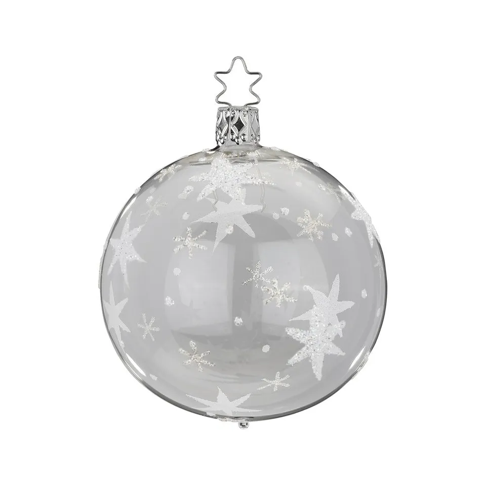 inge-glas-sternenhimmel-christbaumkugel-glas-klar-8-cm image 1