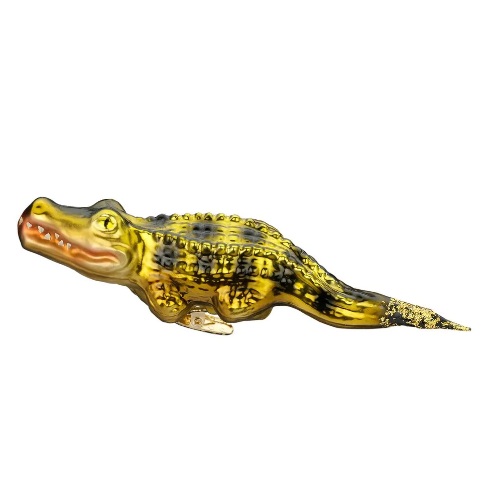 inge-glas-krokodil-christbaumanh-nger-gr-n-16-cm image 1