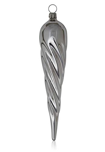 lauschaer-glas-christbaumschmuck-eiszapfen-dick-silber-glanz-4-st-ck-mundgeblase image 3