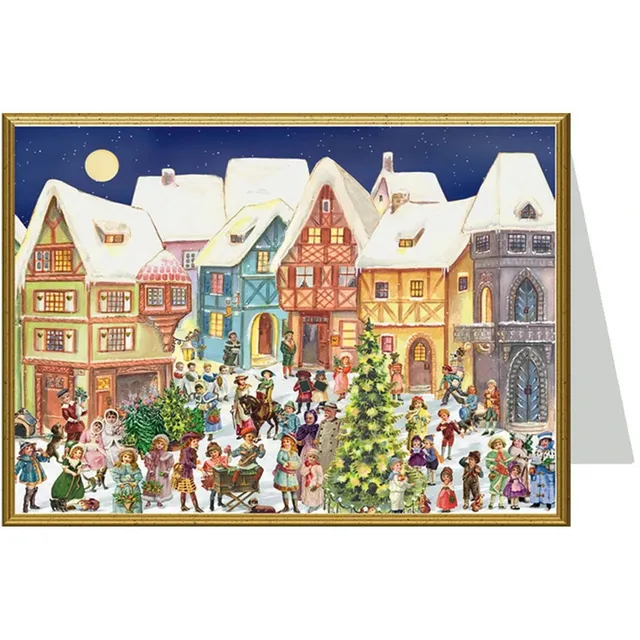 sellmer-verlag-weihnachtskarte-b6-altstadtidylle-viktorianisch image 1