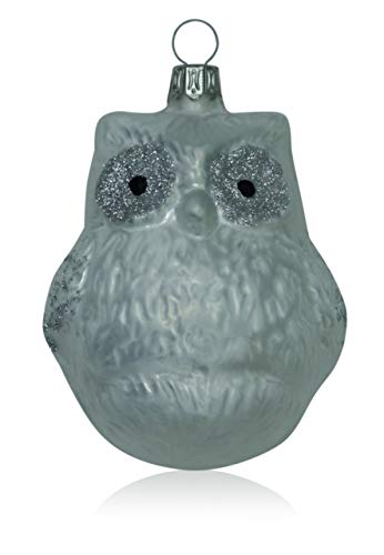 lauschaer-glas-eule-eislack-wei-3-st-ck-christbaumschmuck-mundgeblasen image 7