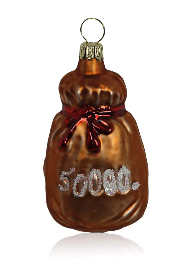 lauschaer-glas-christbaumschmuck-geldsack-haselnu-matt-mundgeblasen-handdekorier image 1