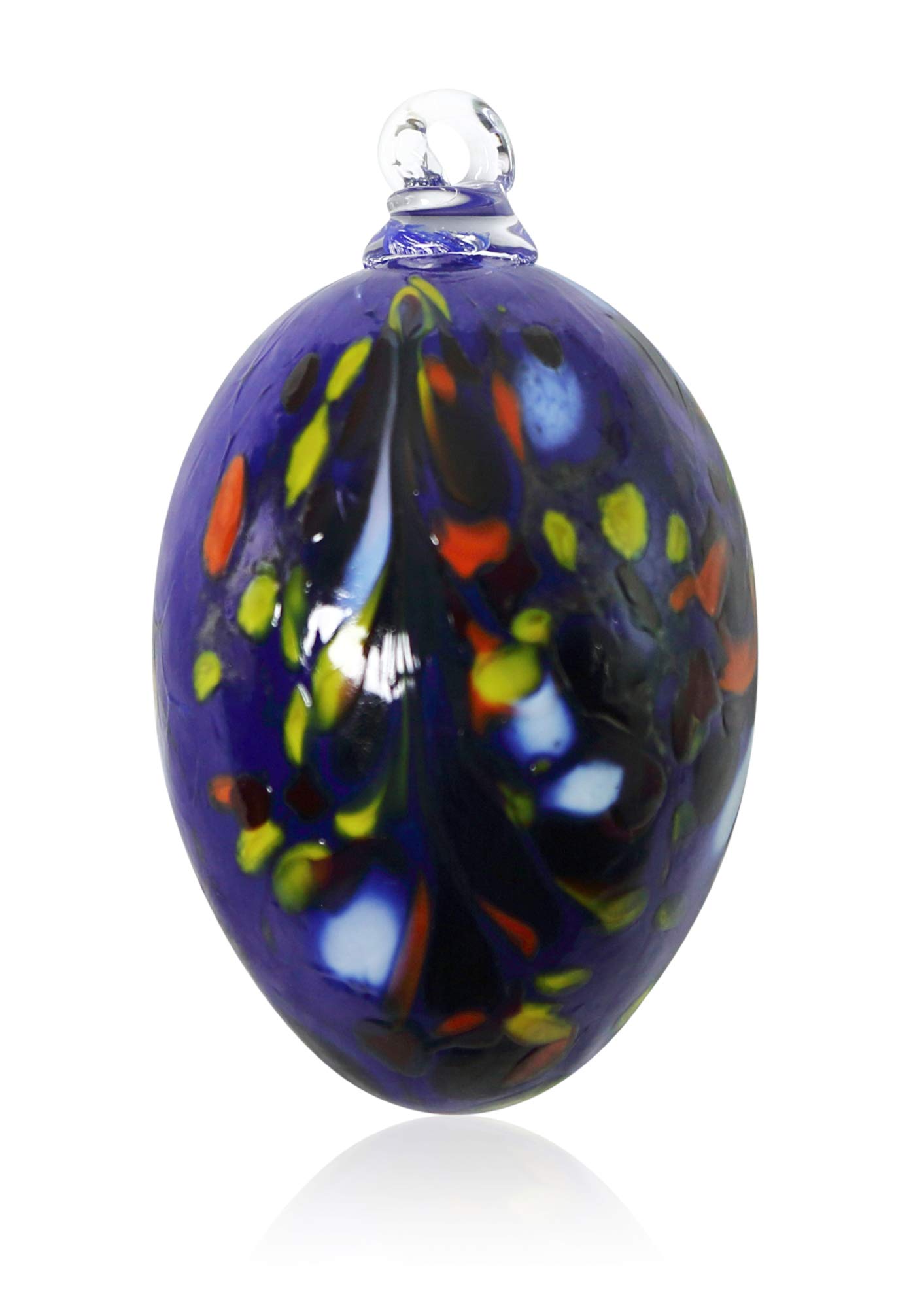 lauschaer-glas-osterei-mit-granulat-dunkelblau-d-8-cm-l-11-cm image 6