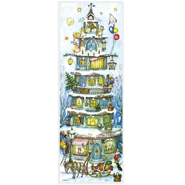 sellmer-verlag-panorama-adventskalender-weihnachtspyramide-historischer-nachdruc image 1