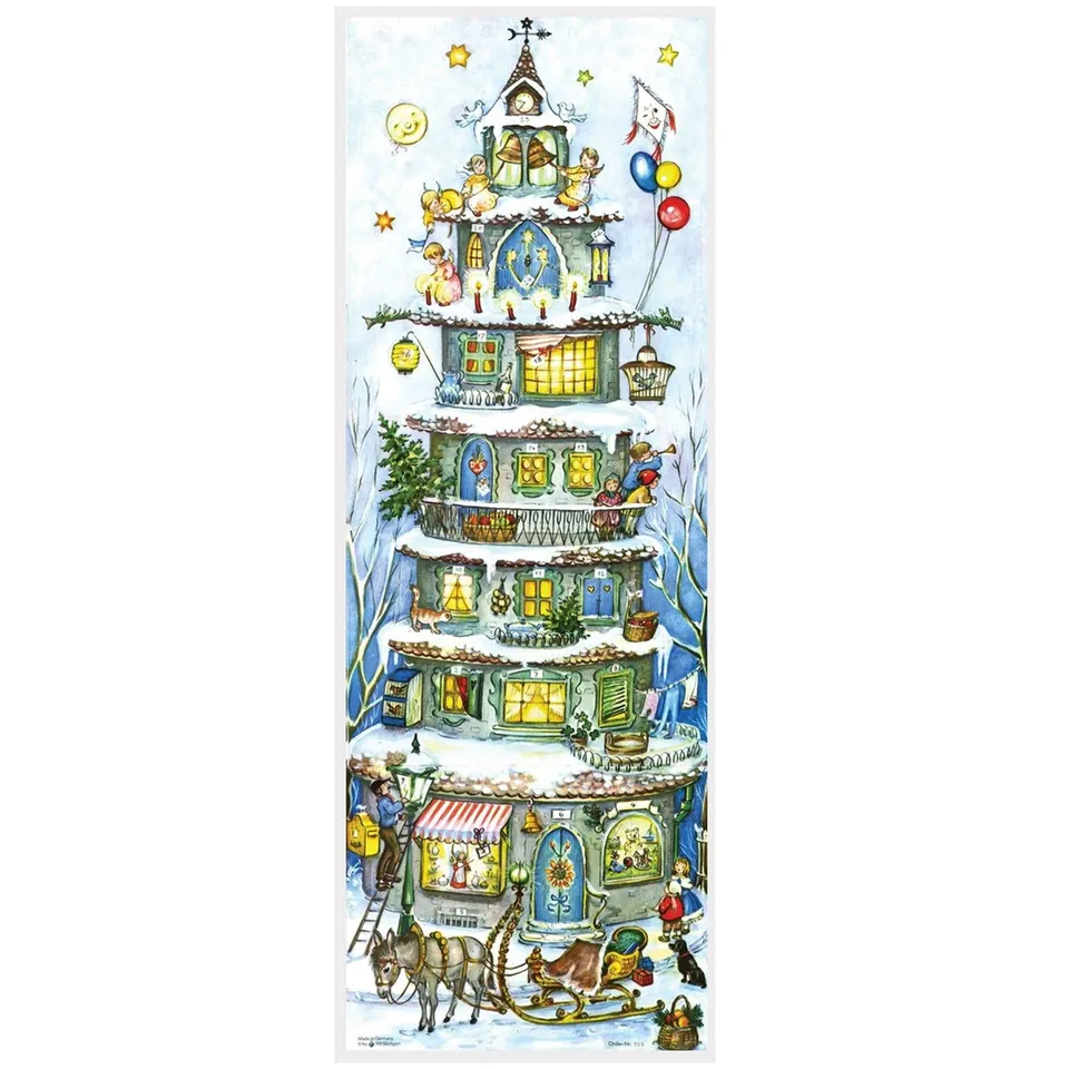 sellmer-verlag-panorama-adventskalender-weihnachtspyramide-historischer-nachdruc image 1
