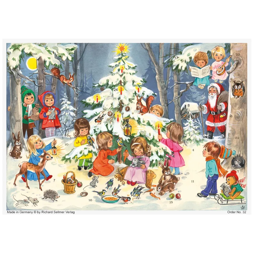 sellmer-verlag-adventskalender-a4-spiel-und-spa-am-weihnachtsbaum-kinder-advents image 1
