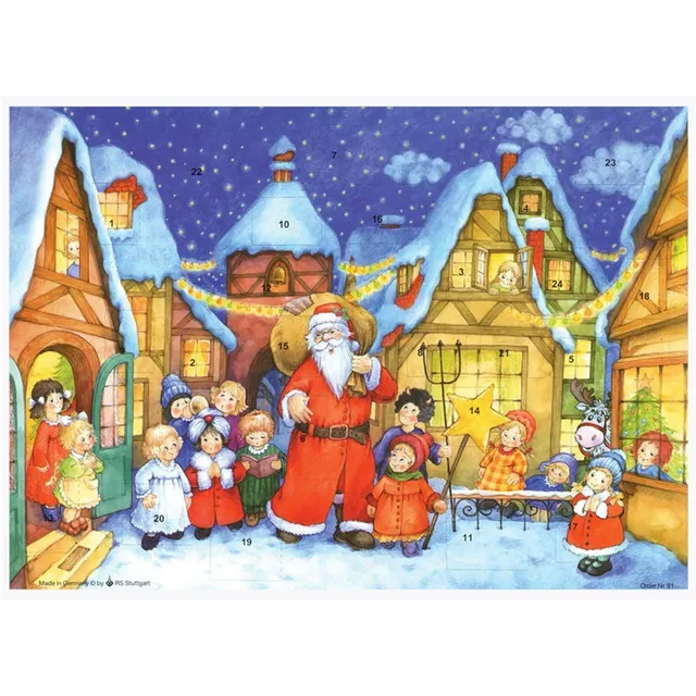 sellmer-verlag-adventskalender-a4-der-weihnachtsmann-kommt-in-die-stadt-papier-a image 1
