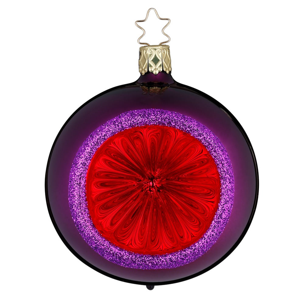 inge-glas-funkelnde-pracht-kugel-10-cm-lila-reflex-glaskugel image 1
